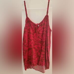 Torrid Pink and Brown Floral Top